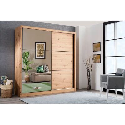 INOSIGN Navara Kleiderschrank - Braun, 2-teilig, Spiegel, 213,5x215,5x61 cm INOSIGN Navara Kleiderschrank - Braun, 2-teilig, Spiegel, 213,5x215,5x61 cm