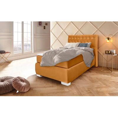 Leonique Rumba Samt-Boxspringbett - Komplettbettset Leonique Rumba Samt-Boxspringbett - Komplettbettset