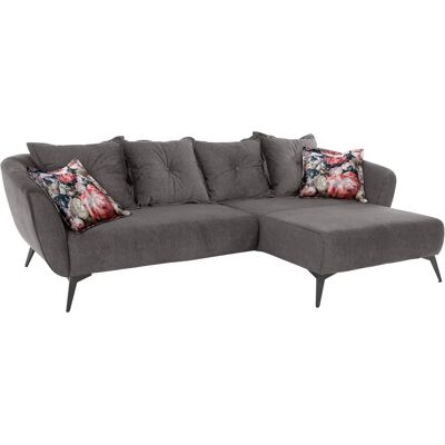 INOSIGN Baggio L-Form Velours Recamiere Rechts - Sofa INOSIGN Baggio L-Form Velours Recamiere Rechts - Sofa