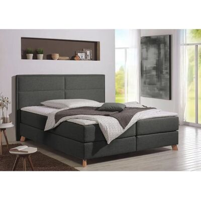 Home Affaire Caria Boxspringbett - Modern, Anthrazit, 180x200cm Home Affaire Caria Boxspringbett - Modern, Anthrazit, 180x200cm