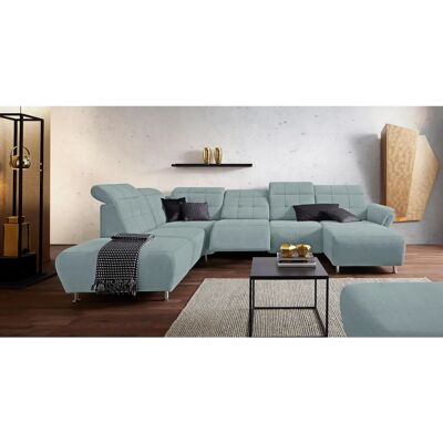 PLACES OF STYLE Manhattan U-Form Aqua Sofa - Sofa PLACES OF STYLE Manhattan U-Form Aqua Sofa - Sofa