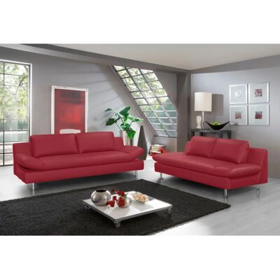 PLACES OF STYLE Redding Leder-Sofagarnitur - 2 & 3-Sitzer PLACES OF STYLE Redding Leder-Sofagarnitur - 2 & 3-Sitzer