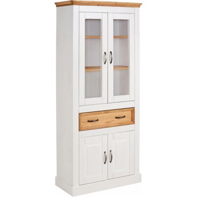 HOME AFFAIRE Selma Weiß Beize Vitrine - Schrank HOME AFFAIRE Selma Weiß Beize Vitrine - Schrank