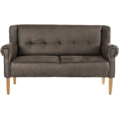 HOME AFFAIRE Moro Mikrofaser-Sofa - 3-Sitzer, Lederoptik, Braun HOME AFFAIRE Moro Mikrofaser-Sofa - 3-Sitzer, Lederoptik, Braun