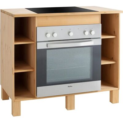 HOME AFFAIRE Oslo - Massivholz Küchenschrank - 100x85x60cm HOME AFFAIRE Oslo - Massivholz Küchenschrank - 100x85x60cm