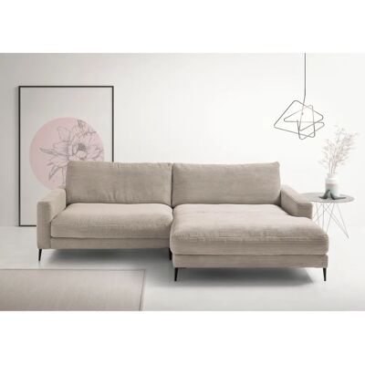 INOSIGN Downtown L-Form Sofa - Sofas, taupe, Cord, Recamiere rechts INOSIGN Downtown L-Form Sofa - Sofas, taupe, Cord, Recamiere rechts