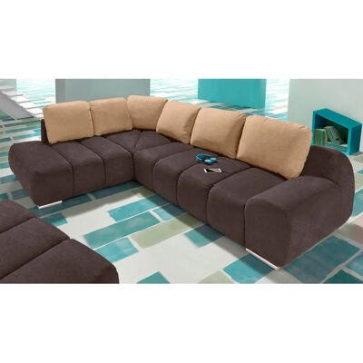 INOSIGN Bono L-Form Sofa - Modern, Microfaser, Braun INOSIGN Bono L-Form Sofa - Modern, Microfaser, Braun
