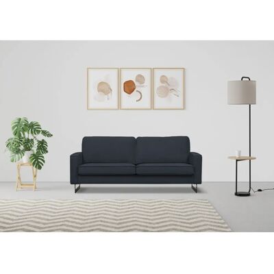 Places of Style Pinto Sofa - 2-Sitzer, Mikrofaser, Blau, Modern Places of Style Pinto Sofa - 2-Sitzer, Mikrofaser, Blau, Modern