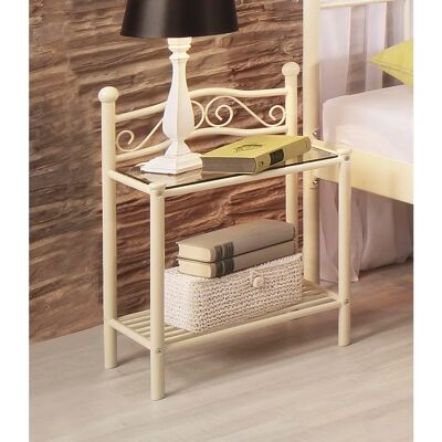 HOME AFFAIRE Beige Nachttisch - Romantik Stil Nachttisch HOME AFFAIRE Beige Nachttisch - Romantik Stil Nachttisch