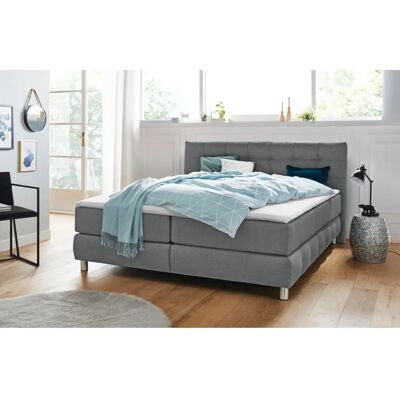 Andas Salo Grau Skandinavisches Boxspringbett - Bett & Schlafzimmer Andas Salo Grau Skandinavisches Boxspringbett - Bett & Schlafzimmer