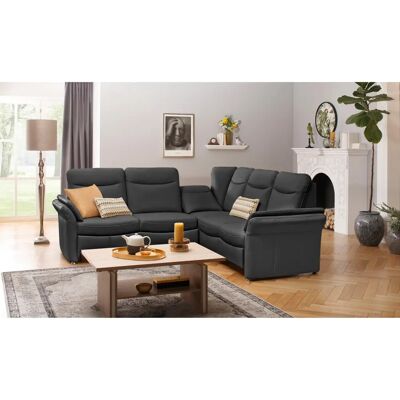 Home Affaire Tahoma L-Form Sofa - Schwarz - Mit Bett & Stauraum Home Affaire Tahoma L-Form Sofa - Schwarz - Mit Bett & Stauraum