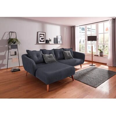 HOME AFFAIRE Baggio L-Form Sofa - Ecke, Blau, 277cm HOME AFFAIRE Baggio L-Form Sofa - Ecke, Blau, 277cm