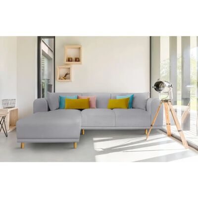 Andas Maroon L-Form Sofa - Skandinavisches Design Andas Maroon L-Form Sofa - Skandinavisches Design