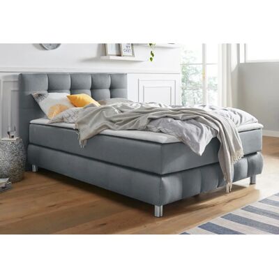 Andas Salo Grau Boxspringbett - 7-Zonen Kaltschaummatratze Andas Salo Grau Boxspringbett - 7-Zonen Kaltschaummatratze