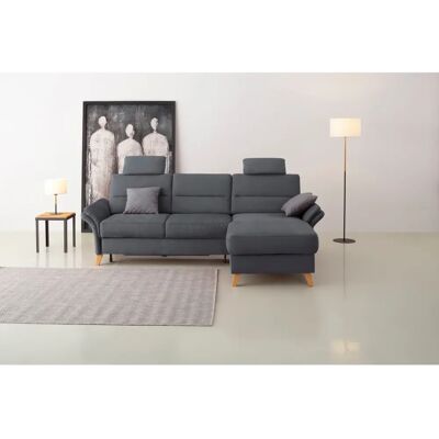 Home AFFAIRE Westerland L-Form Sofa - Microfaser, Grau, 252x90x162cm Home AFFAIRE Westerland L-Form Sofa - Microfaser, Grau, 252x90x162cm