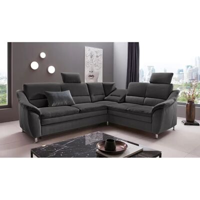 Places of Style Cardoso L-Form Sofa - Mikrofasert, Grau Places of Style Cardoso L-Form Sofa - Mikrofasert, Grau