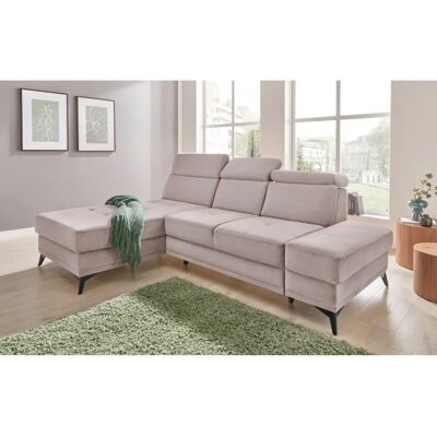 INOSIGN Cardiz L-Form Sofa - Linke Recamiere, Samtoptik, 246x83x173cm INOSIGN Cardiz L-Form Sofa - Linke Recamiere, Samtoptik, 246x83x173cm