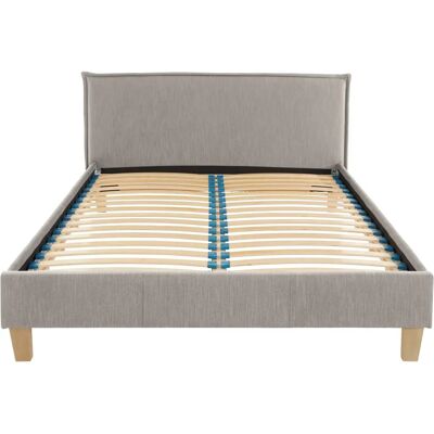 Otto Products Heddi Grau Modernes Polsterbett Otto Products Heddi Grau Modernes Polsterbett