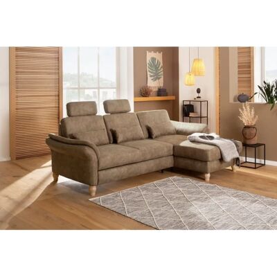 Home Affaire Palace L-Form Sofa - Microfaser Lederoptik - Recamiere rechts - Bettfunktion Home Affaire Palace L-Form Sofa - Microfaser Lederoptik - Recamiere rechts - Bettfunktion