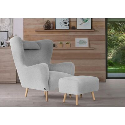 HOME AFFAIRE Telford Sessel - Struktur fein, hellgrau HOME AFFAIRE Telford Sessel - Struktur fein, hellgrau