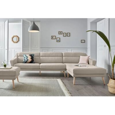 Nordic Interior Bille L-Form Beiges Sofa - L-förmiger Couch Nordic Interior Bille L-Form Beiges Sofa - L-förmiger Couch