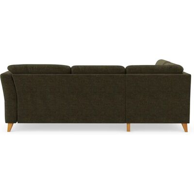 HOME AFFAIRE Trelleborg L-Form Sofa - Modern, Olive, 252cm HOME AFFAIRE Trelleborg L-Form Sofa - Modern, Olive, 252cm
