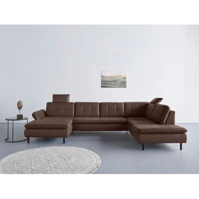 INOSIGN Birkholm U-Form Sofa - Microfaser Lederoptik, Armlehne, Easy Clean - Couch INOSIGN Birkholm U-Form Sofa - Microfaser Lederoptik, Armlehne, Easy Clean - Couch