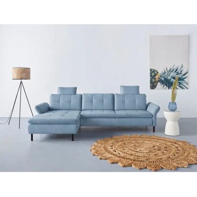 INOSIGN Birkholm L-Form Sofa - Easy Clean, Recamiere links, Blau INOSIGN Birkholm L-Form Sofa - Easy Clean, Recamiere links, Blau