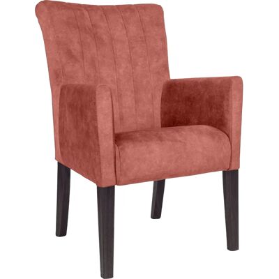 HOME AFFÄRE King Armlehnenstuhl - Wenge Beine, Rot Samtvelours, 60x92x65cm HOME AFFÄRE King Armlehnenstuhl - Wenge Beine, Rot Samtvelours, 60x92x65cm