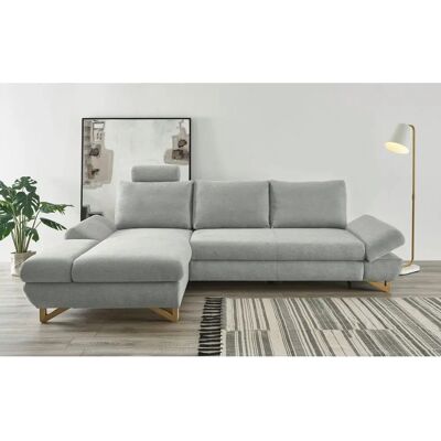 INOSIGN City/Giron Schlafsofa - Recamiere links, Silber INOSIGN City/Giron Schlafsofa - Recamiere links, Silber