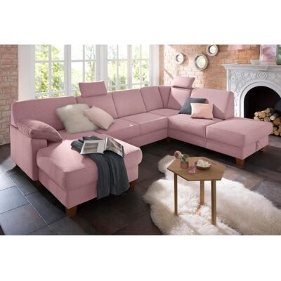 Home Affaire Belfort U-Form Rosa Sofa mit Stauraum - Wohnzimmermöbel Home Affaire Belfort U-Form Rosa Sofa mit Stauraum - Wohnzimmermöbel