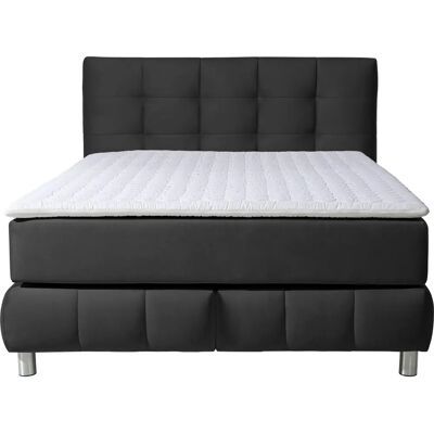 Andas Salo Grau Samtoptik Boxspringbett - Bettart Andas Salo Grau Samtoptik Boxspringbett - Bettart
