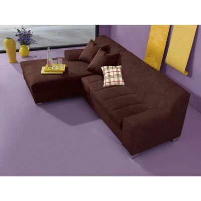 INOSIGN Anzio L-Form Sofa Mikrofaser Braun - Sofa INOSIGN Anzio L-Form Sofa Mikrofaser Braun - Sofa