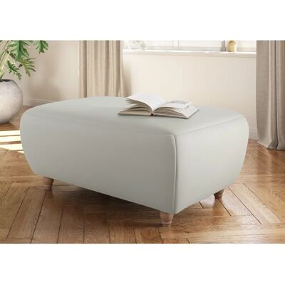 Home affaire Boston Hocker - Leder & Stoff Home affaire Boston Hocker - Leder & Stoff