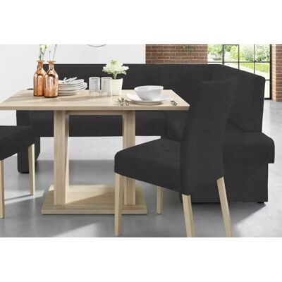 Home AFFAIRE Umag Eckbank - Microfaser, Schwarz, 190x89x140cm Home AFFAIRE Umag Eckbank - Microfaser, Schwarz, 190x89x140cm
