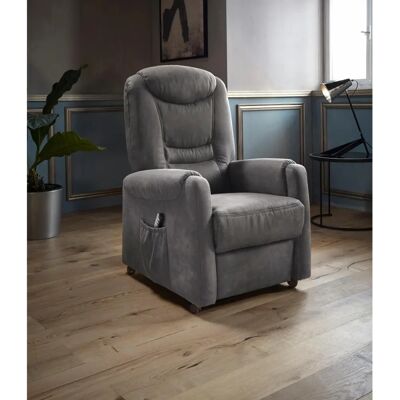 SIT&MORE Morten - 2-motorig TV Sessel, Microfaser, Dunkelgrau SIT&MORE Morten - 2-motorig TV Sessel, Microfaser, Dunkelgrau