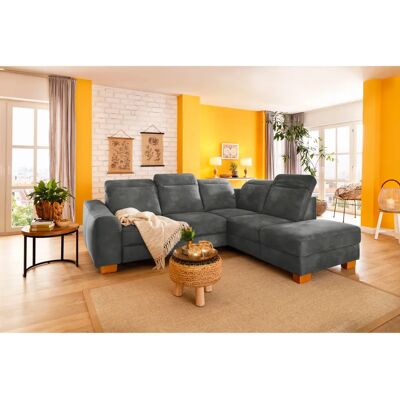 HOME AFFAIRE Dundee L-Form Sofa - Microfaser Florence, Rechte Ottomane, Ohne Bettfunktion HOME AFFAIRE Dundee L-Form Sofa - Microfaser Florence, Rechte Ottomane, Ohne Bettfunktion