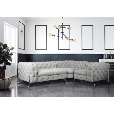 Leonique Amaury L-Form Sofa - Modern Chesterfield - 264x75x204 cm Leonique Amaury L-Form Sofa - Modern Chesterfield - 264x75x204 cm