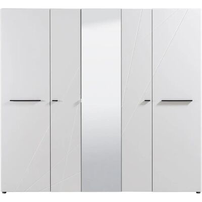 INOSIGN Ksanti Weiß Kleiderschrank Hochglanz Spiegel - Kleiderschrank INOSIGN Ksanti Weiß Kleiderschrank Hochglanz Spiegel - Kleiderschrank