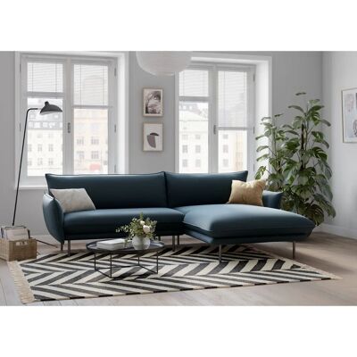 Andasu Nordic Interior Blau L-Form Couch - Sofa Andasu Nordic Interior Blau L-Form Couch - Sofa