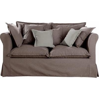 HOME AFFAIRE Luise 2-Sitzer Sofa Braun - Sofa HOME AFFAIRE Luise 2-Sitzer Sofa Braun - Sofa