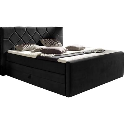 PLACES OF STYLE Atlanta Microfaser Schwarz 180x221cm Boxspringbett PLACES OF STYLE Atlanta Microfaser Schwarz 180x221cm Boxspringbett