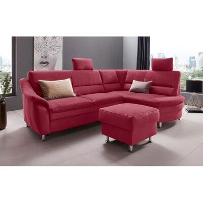 Places of Style Cardoso L-Form Sofa - Mikrofaser - Rot Places of Style Cardoso L-Form Sofa - Mikrofaser - Rot