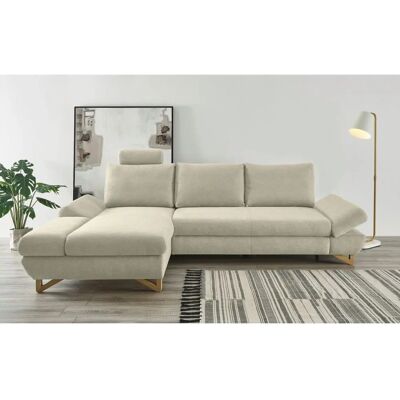 INOSIGN City/Giron, L-Form Sofa - Flame Retardant Beige Fabric INOSIGN City/Giron, L-Form Sofa - Flame Retardant Beige Fabric