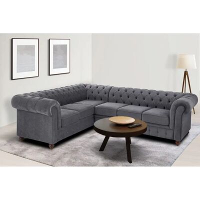 HOME AFFAIRE Chesterfield L-Form Microfaser-Sofa HOME AFFAIRE Chesterfield L-Form Microfaser-Sofa