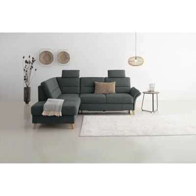 HOME AFFAIRE Westerland L-Form Sofa - Bequem, Blau/Grau, 238x90x213 cm HOME AFFAIRE Westerland L-Form Sofa - Bequem, Blau/Grau, 238x90x213 cm