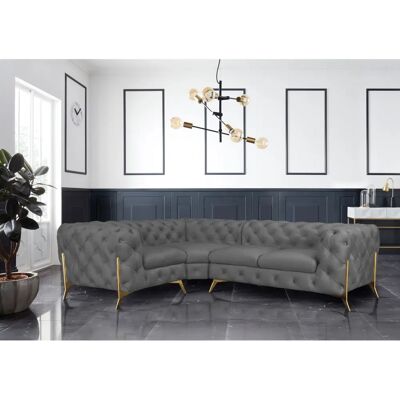 Leonique Amaury L-Form Sofa - Chesterfield Modern Leonique Amaury L-Form Sofa - Chesterfield Modern