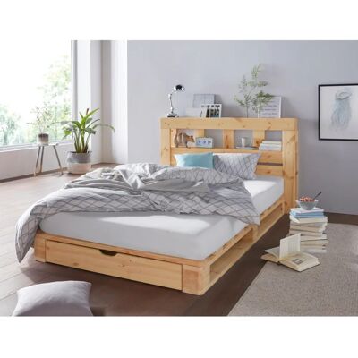 Home Affaire Alasco Massivholzbett mit Schublade - Palettenbett Home Affaire Alasco Massivholzbett mit Schublade - Palettenbett