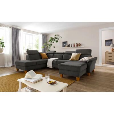 Home Affaire Conville U-Form Couch - U-förmiges Sofa, Braun (Espresso), Webstoff Home Affaire Conville U-Form Couch - U-förmiges Sofa, Braun (Espresso), Webstoff