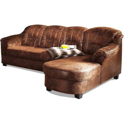 HOME AFFAIRE Budapest L-Form Sofa - Mikrofaser Mokka HOME AFFAIRE Budapest L-Form Sofa - Mikrofaser Mokka